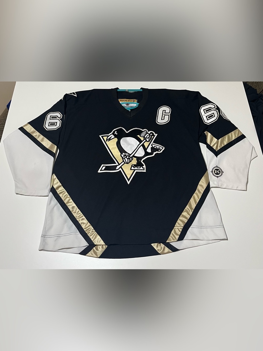 MARIO LEMIEUX PITTSBURGH
PENGUINS KOHO MENS JERSEY SZ 2XL